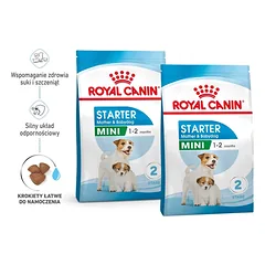 ROYAL CANIN Mini Starter Mother & Babydog 2x8 kg sausas maistas nėščioms ir žindančioms kalėms bei 4–8 savaičių amžiaus mažų veislių šuniukams