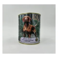 Real Dog SP Konservuotas visavertis subalansuotas pašaras suaugusiems šunims su jautiena ir triušiena 800 g parduotuvėje 1petshop.lt