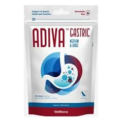 Adiva Gastric Medium&Large – maisto papildai padidėjusiam rūgštingumui šunims ir katėms, N30