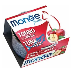 Monge Fruits Adult tuno gabaliukai su obuoliu, drėgnas maistas katėms 80 g