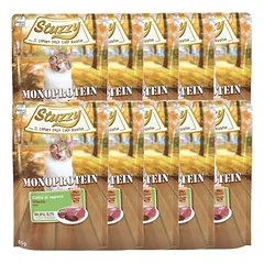 Stuzzy Monoprotein, šlapias kačių maistas, šviežia veršiena, 10x85 g, maišelis