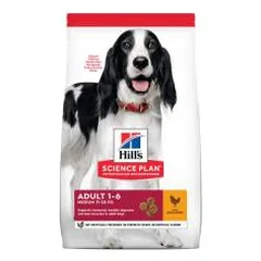 Hills Science Plan Canine Adult Medium Chicken sausas maistas vidutinių veislių šunims, 2,5 kg