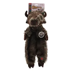 Dog Fantasy Skinneeez Plush Bizon minkštas žaislas šunims be užpildo, 50 cm — 2 nuotrauka
