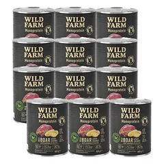 WILD FARM Monoprotein Wild Boar 12x800g hipoalerginis šunų ėdalas