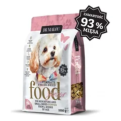 DR MALOU Puppies Liofilizuota maistas Antiena su ožkų pienu ir tryniu 1 kg sausas maistas šuniukams