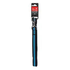 Dog Fantasy Leash Neoprene M/L pavadėlis šunims, su atspindinčiais elementais, mėlynas, 2,5×120 cm — 2 nuotrauka