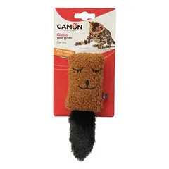 Camon pliušinis gyvūnėlis su uodega ir katžole katėms, 18 cm