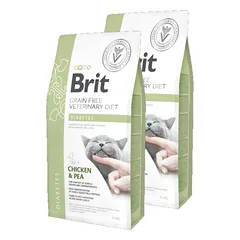 Brit gf veterinary diets cat diabetes 2x5kg