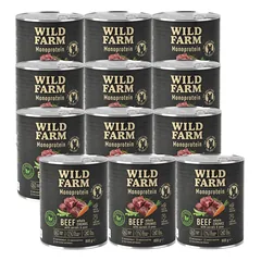 WILD FARM Monoprotein Beef 12x800g hipoalerginis maistas šunims