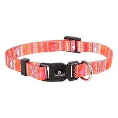 Flamingo antkaklis šunims Syb, oranžinis/rožinis/baltas, Matmenys: 40-55 cm / 20 mm — 2 nuotrauka