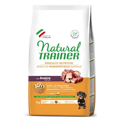 NATURAL TRAINER Sensitive Mini Adult DUCK sausas pašaras šunims