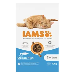 IAMS sausas maistas katėms su jūros žuvimi, 10 kg