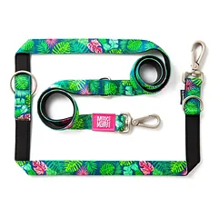Max&Molly Multi-Leash Tropical - Reguliuojamas šuns pavadėlis, įdomus raštas, 200 cm