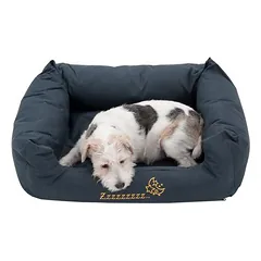 zooplus Exclusive guolis šunims Sleepy Time, pilkas, su pagalvėle, L 100 x B 75 x H 30 cm — 2 nuotrauka