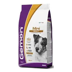 Gemon Dry Dog Mini Adult sausas maistas mažų veislių šunims su vištiena ir ryžiais, 3 kg
