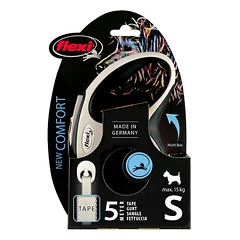 flexi New Comfort juostinis pavadėlis S, juodas, 5 m, <15 kg, Papildomas priedas: Multibox, juoda — 5 nuotrauka
