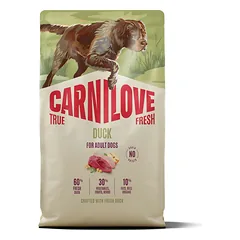 Carnilove True Fresh Dog Duck sausas maistas šunims su šviežia antiena ir be grūdų, 4 kg