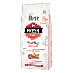 Brit Fresh Beef with Pumpkin Puppy Large sausas pašaras šunims