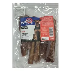 Hau & Miau Dog Treat Avienos trachėja papildomas pašaras suaugusiems šunims, džiovinta avienos trachėja, ilgis 14-17 cm, 100 g