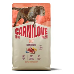 CARNILOVE TRUE FRESH Dog All Breeds Beef sausas pašaras šunims