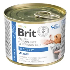 Brit GF Veterinary Diets Recovery konservai šunims ir katėms mitybos atkūrimui sveikstant, 200 g