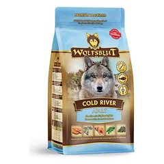 WOLFSBLUT Adult Cold River sausas maistas suaugusiems šunims su upėtakiu ir batatais 0,5 kg