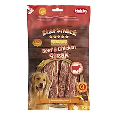 Nobby Starsnack Barbecue Beef & Chicken Steak 113 g, skanėstai šunims