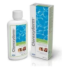 Clorexyderm Shampoo 4% 250 ml – dezinfekuojantis šampūnas šunims ir katėms su chlorheksidino diglukonatu