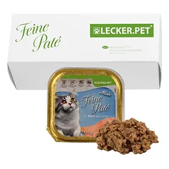 Lyra Pet Lecker.Pet® Mia's Feine Paté su lašiša, drėgnas maistas katėms, 68 x 100 g — 3 nuotrauka