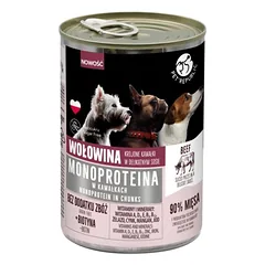 PetRepublic monoproteinų jautienos ėdalas šunims, gabalėliai padaže 400g