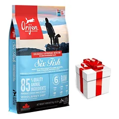 ORIJEN Six Fish Dog 6kg + STAIGMENA ŠUNIUI