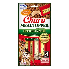 Churu Meal topper skanėstas šunims maistui gardinti su vištiena ir jautiena, 4 vnt.