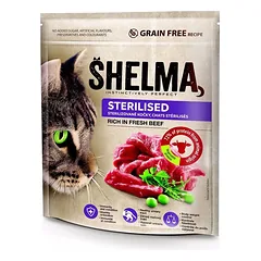 SHELMA cat Sterilizuota Jautiena GF 750 g