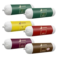 Escapure dešra - šlapias maistas šunims, mėsos lazdelė, įvairūs skoniai, 12x 400g — 3 nuotrauka