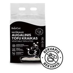 Tofu BeloCat Original bekvapis kraikas, 6 l / 2,5 kg