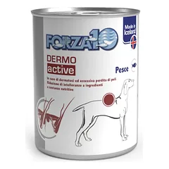 Forza10 Dermo Active konservai suaugusiems šunims odos sveikatai, su lašiša ir bulvėmis, 390 g
