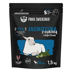 Paka Zwierzaka - Sausas maistas SH ėriena su cukinija S 1.5kg