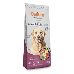 CALIBRA Dog Premium Senior Light All Breeds Beef 12kg monoproteininė mėsa su jautiena vyresniems šunims arba šunims su antsvoriu