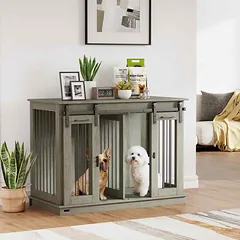 Narvas šuniui PawHut 120x60x88,5cm., pilkos/juodos spalvos — 2 nuotrauka