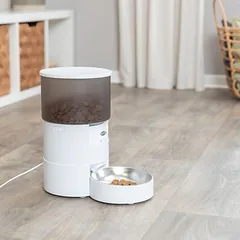 Trixie automatinė šėryklė katėms TX-S Smart, iki 3 l sauso maisto, balta — 2 nuotrauka