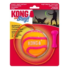 KONG High-Viz Bunji Ball – šviečiantis kamuolys šunims su elastine virve — 3 nuotrauka