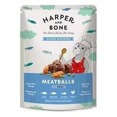 Harper and Bone Ocean Wonders konservuotas maistas šunims su žuvimi, 300 g