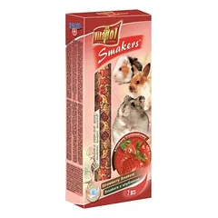 Vitapol Standard Smakers Strawberry papildomos lazdelės graužikams ir triušiams, 2 vnt., 90 g