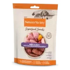 NATURE'S VARIETY SUPER FOOD SNACKS su kalakutiena