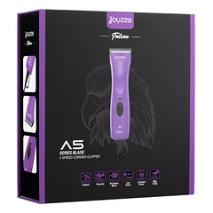Joyzze Falcon Corded Clipper - itin lengvas ir tylus laidinis kirpimo aparatas su veikiančiu peiliuku, violetinis, Fioletowy / 2 / Nr10 — 2 nuotrauka
