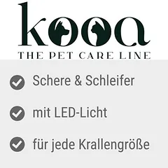 kooa 2 viename nagų žirklės ir dildė su LED, apie L 20 x B 9,9 x H 4 cm — 3 nuotrauka