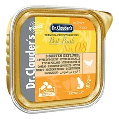 DR. CLAUDER’S drėgnas maistas katėms su paukštiena 12x100g