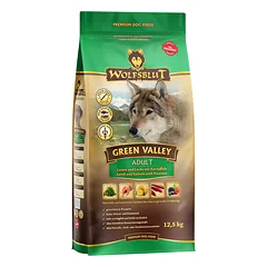 WOLFSBLUT Green Valley Adult sausas maistas suaugusiems šunims su ėriena, lašiša ir daržovėmis, 12,5 kg — 2 nuotrauka