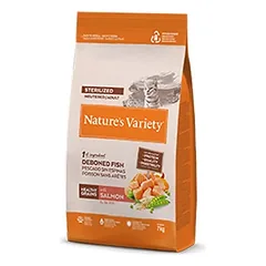 Nature’s Variety Healthy Grain Sterilized Cat su lašiša – sausas maistas sterilizuotoms katėms, 7 kg