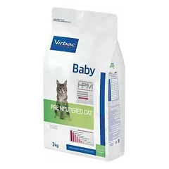 Virbac HPM Cat Kitten Pre Neutered 3 kg — 2 nuotrauka